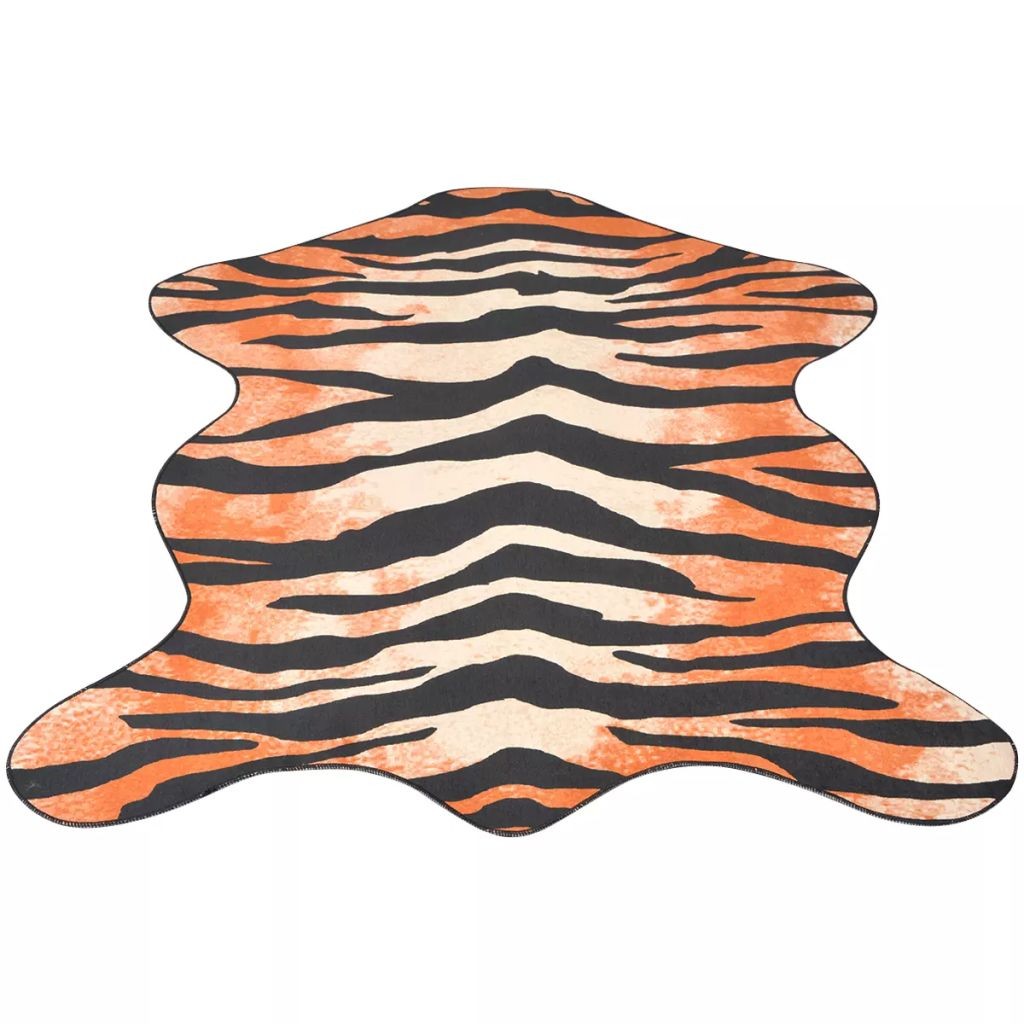 Shaped Rug 110x150 cm Tiger Print